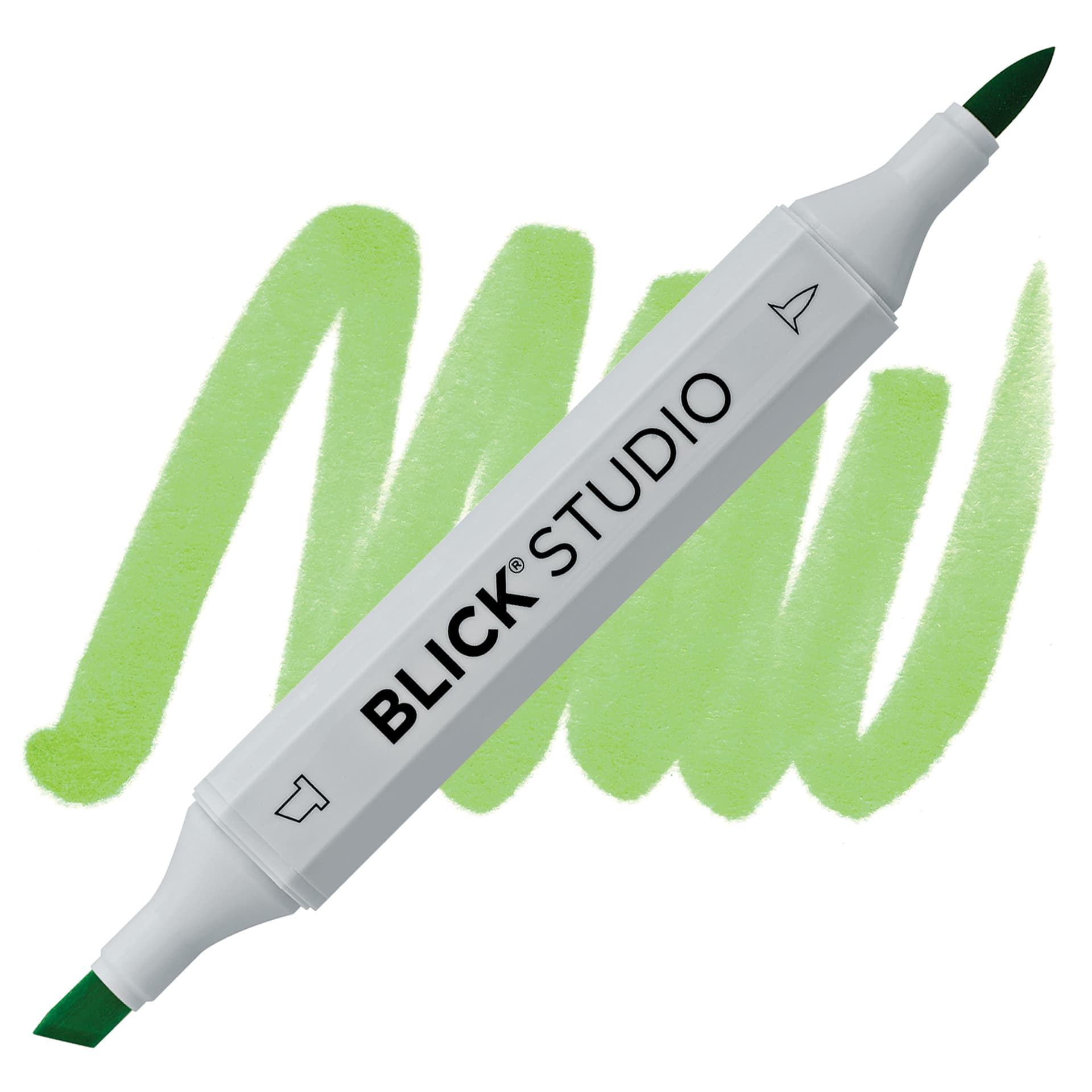Blick Studio Brush Marker - Spring Green marker and swatch