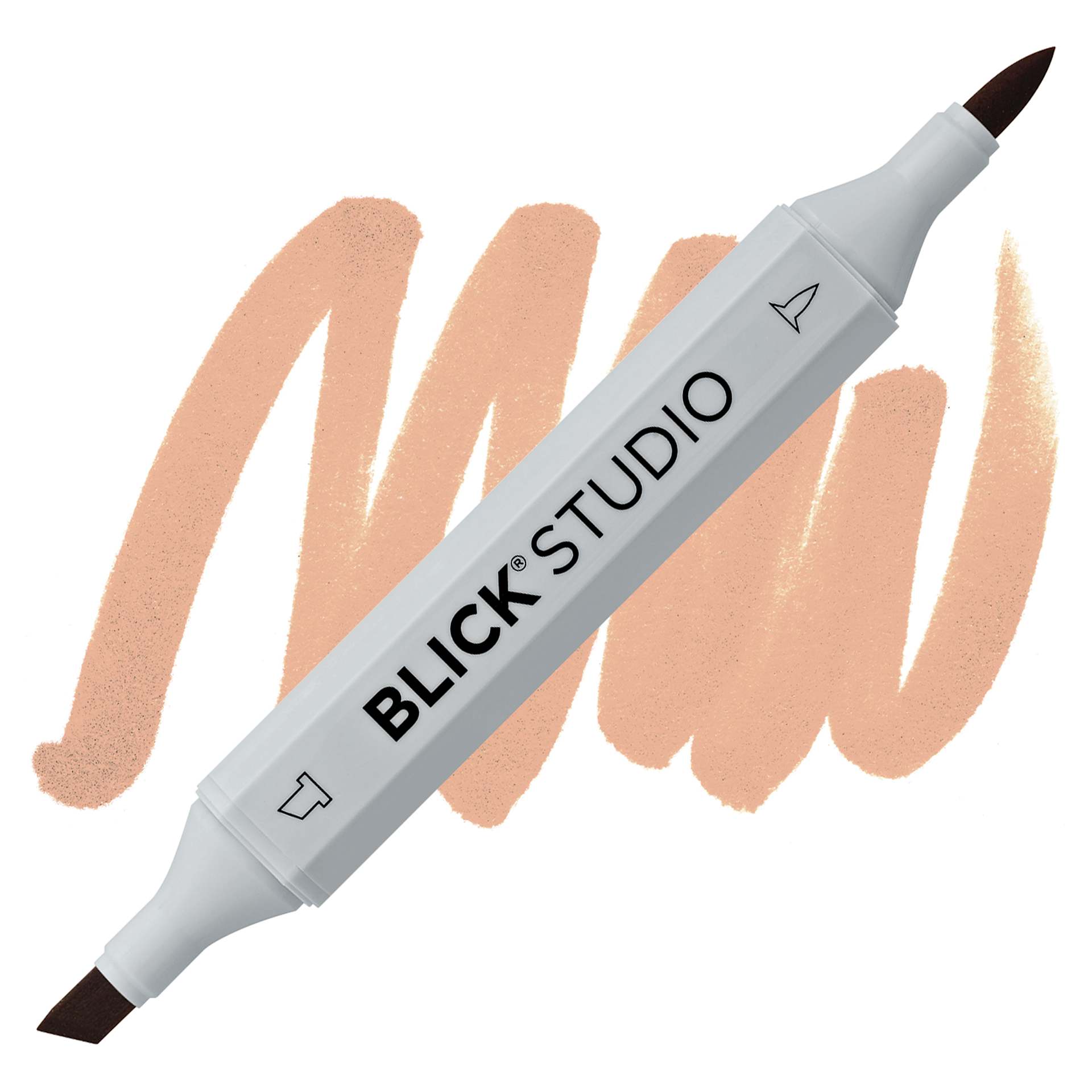 Blick Studio Brush Marker - Tan marker and swatch