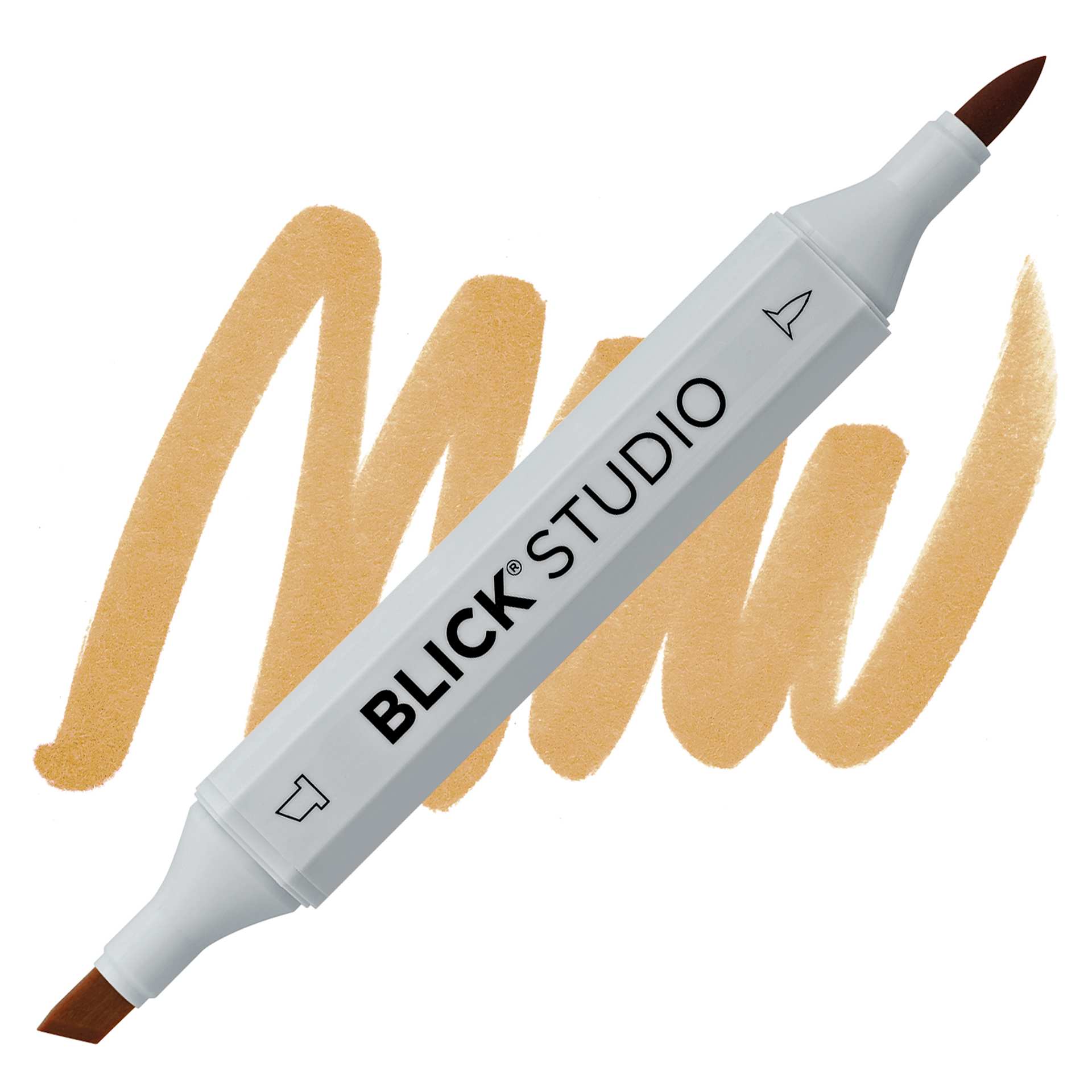 Blick Studio Brush Marker - Caramel marker and swatch