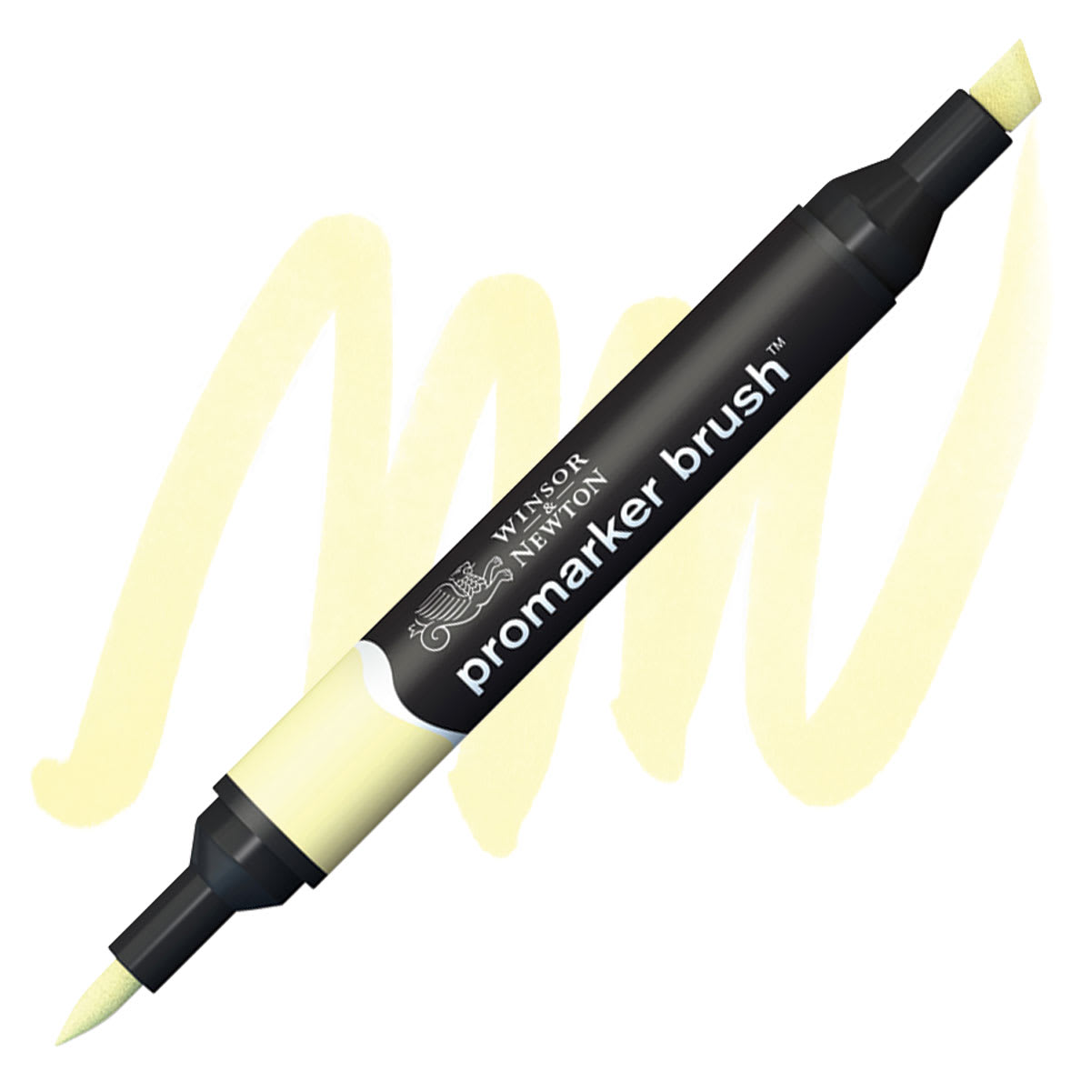Winsor & Newton Promarker Brush Marker - Soft Lime marker and swatch