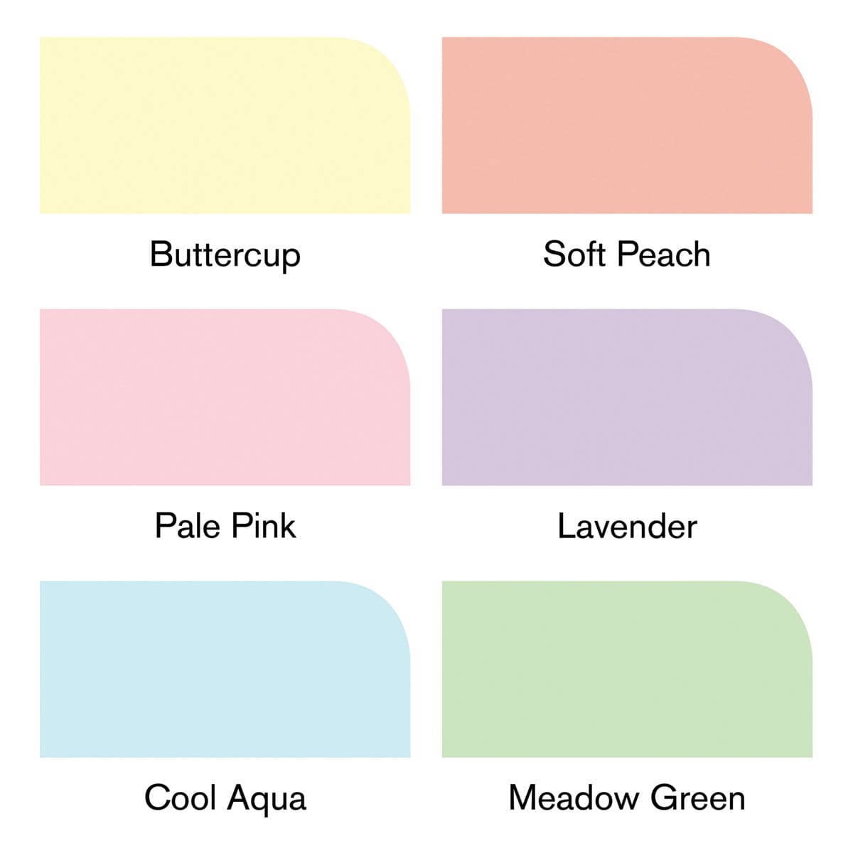 Winsor & Newton Promarker - Pastel Tones, Set of 6 (color swatches)
