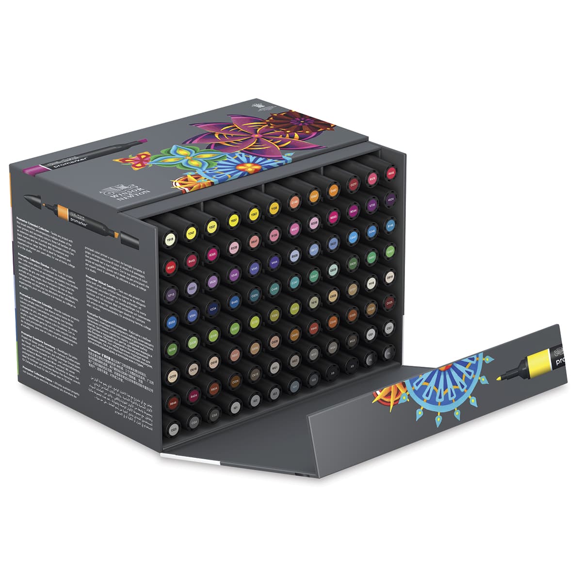 Winsor & Newton Promarker - Extended Collection, Set of 96, box opened showing contents