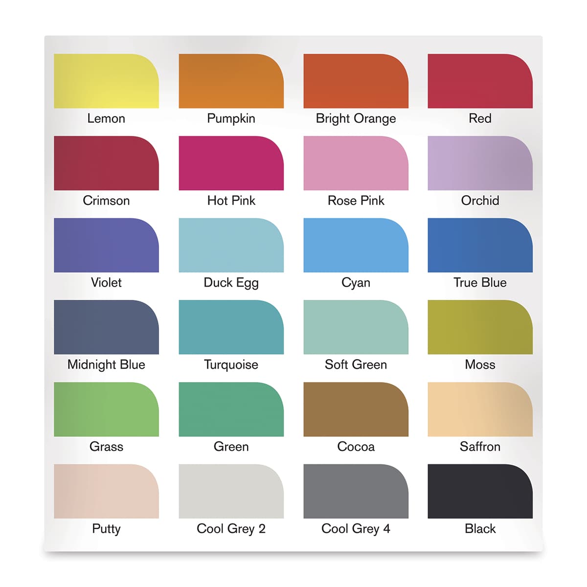 Winsor & Newton Promarker - Arts and Illustration Wallet, Set of 24, swatches