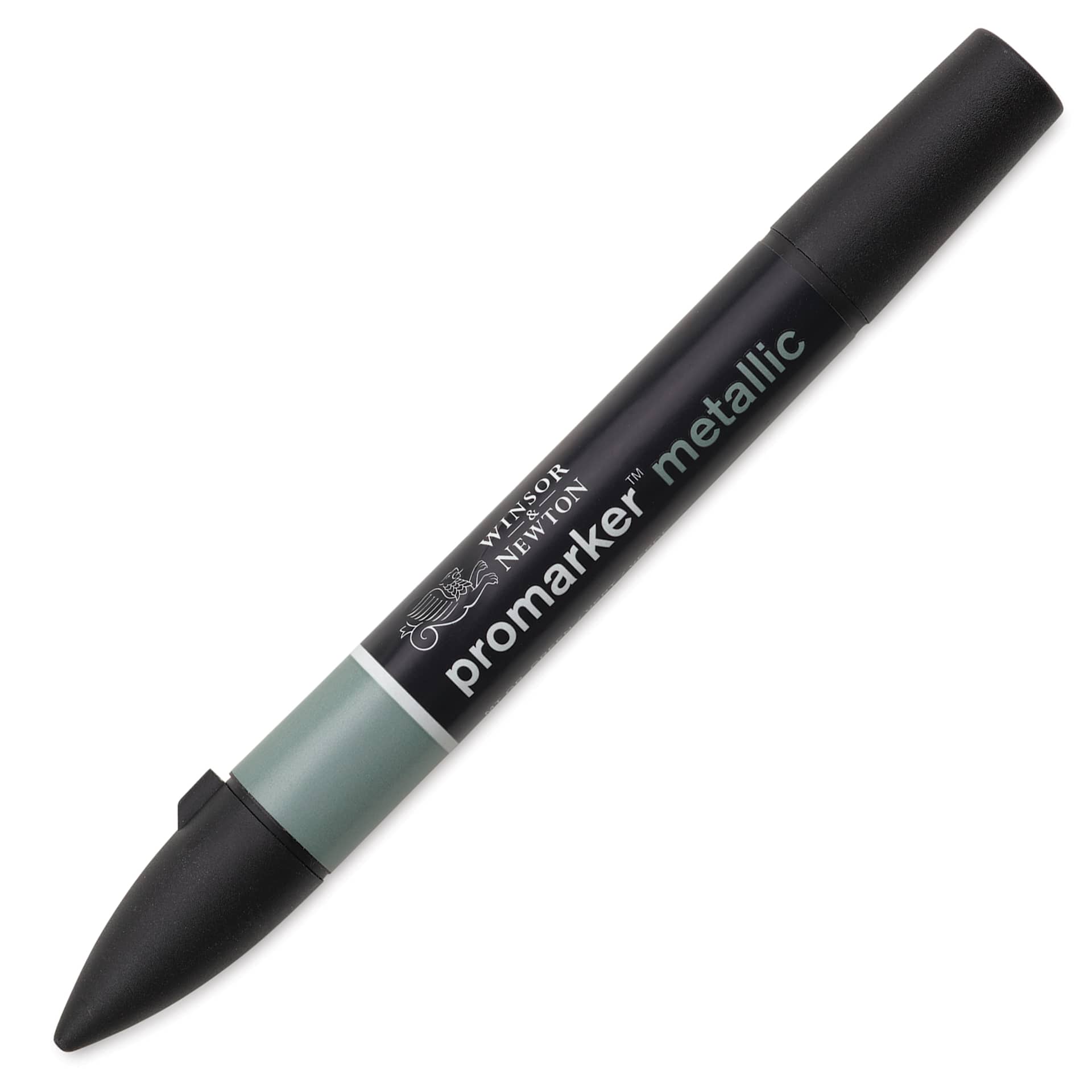 Winsor & Newton Promarker Metallic Marker - Green, cap on