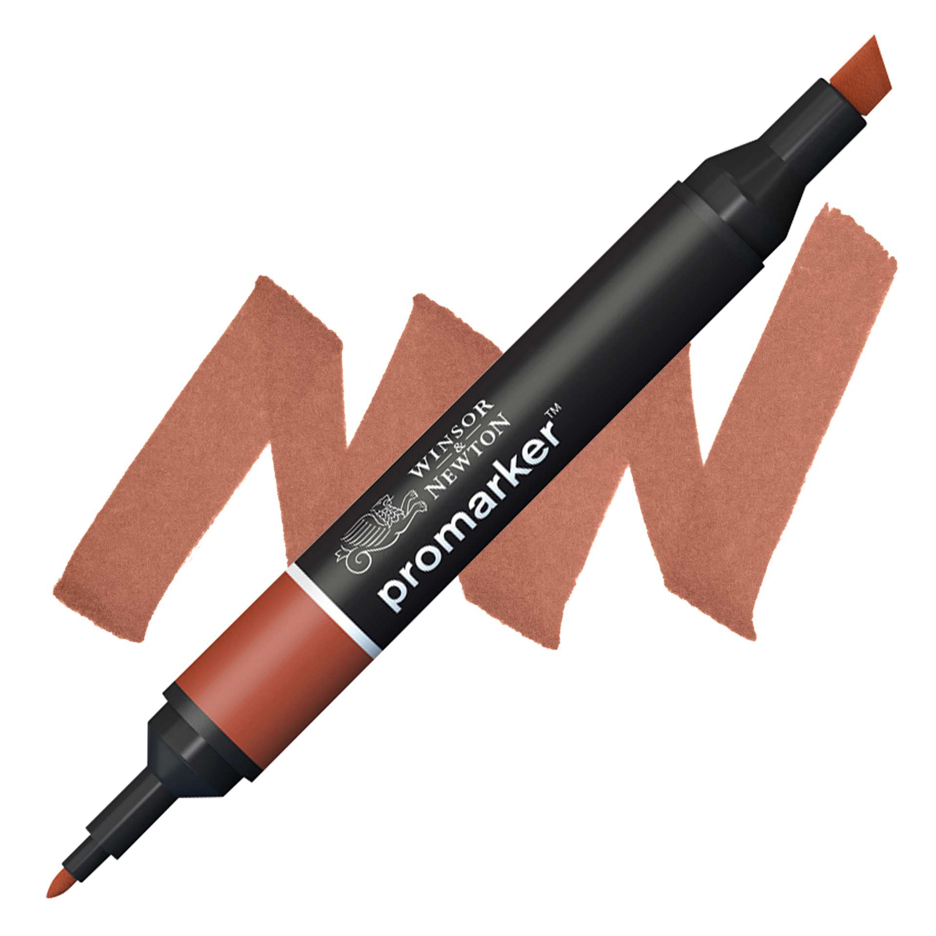 Winsor & Newton Promarker - Cedar Brown marker and swatch