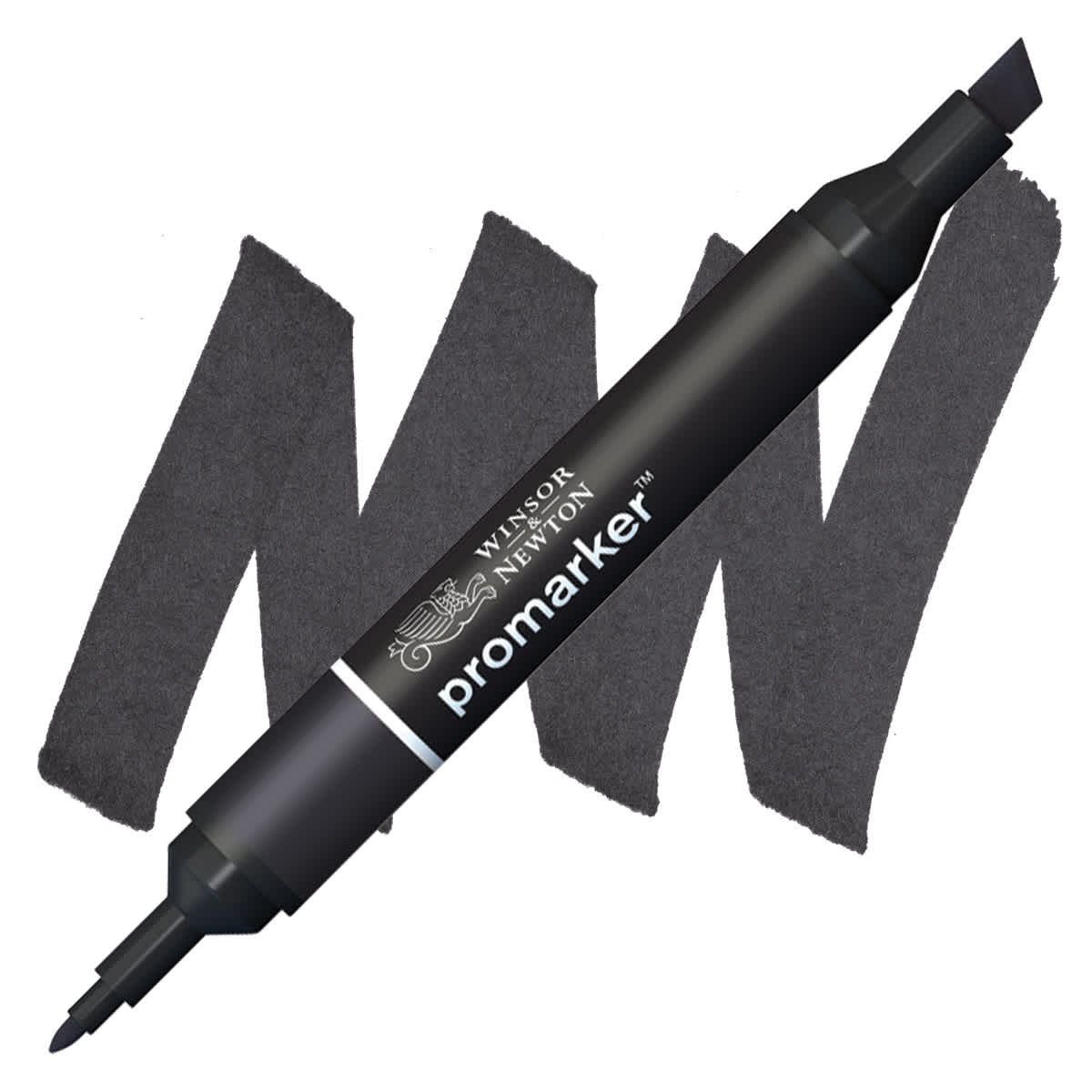 Winsor & Newton Promarker - Black marker and swatch