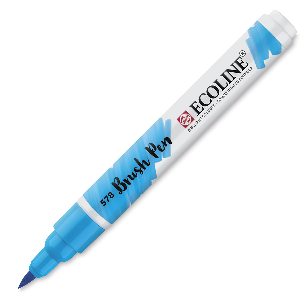 Royal Talens Ecoline Brush Pen Marker - Single Sky Blue marker shown