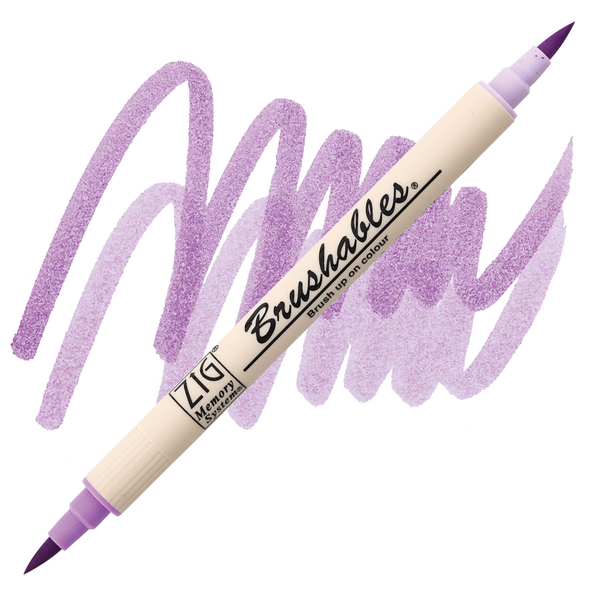 Zig Brushables Dual Tip Marker - Hyacinth marker and swatch