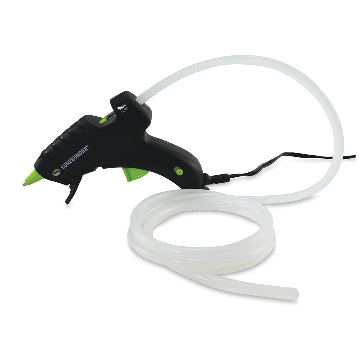 Surebonder All-Temp Mini Glue Stick Roll shown inserted in Glue Gun 