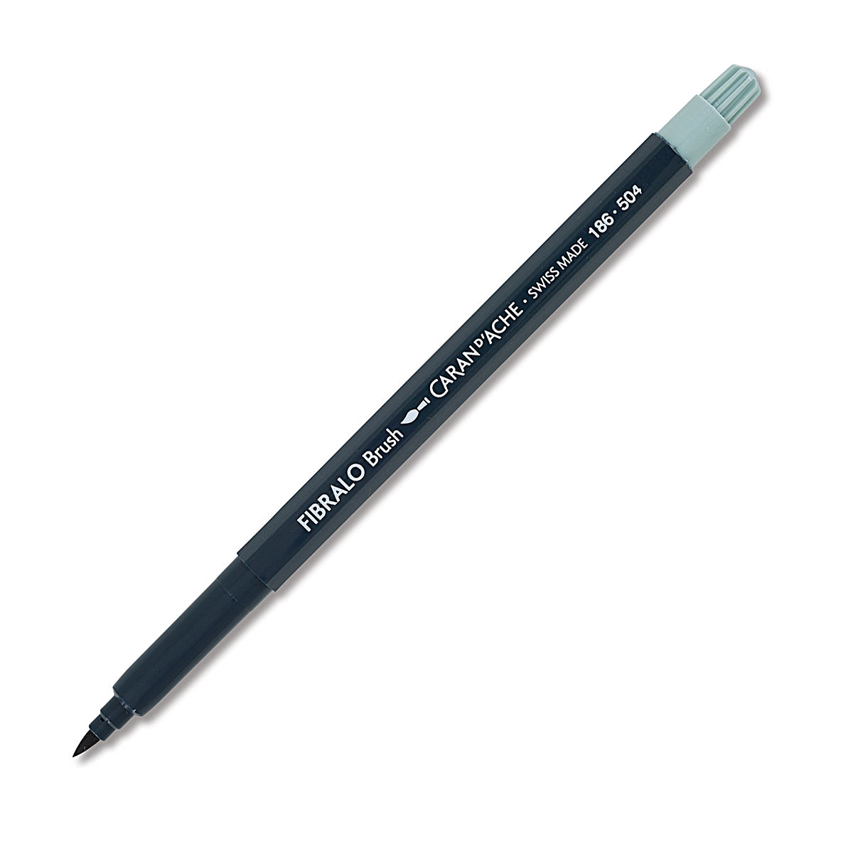 Caran d'Ache Fibralo Brush Marker - Payne's Grey 30%