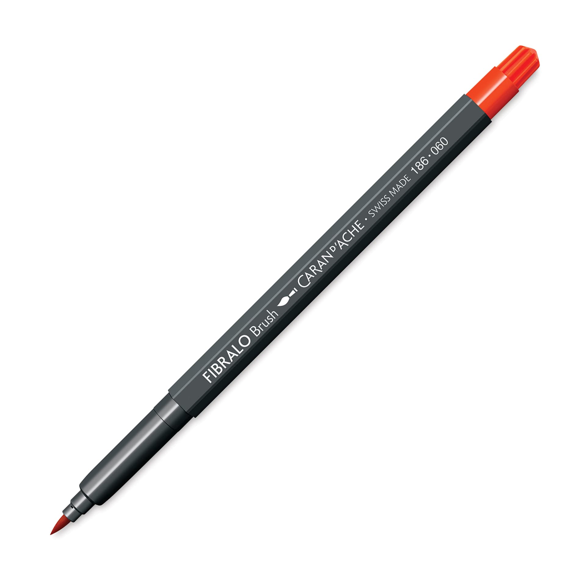 Caran d'Ache Fibralo Brush Marker - Vermillion