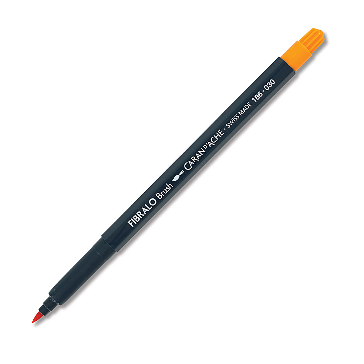 Caran d'Ache Fibralo Brush Marker - Orange