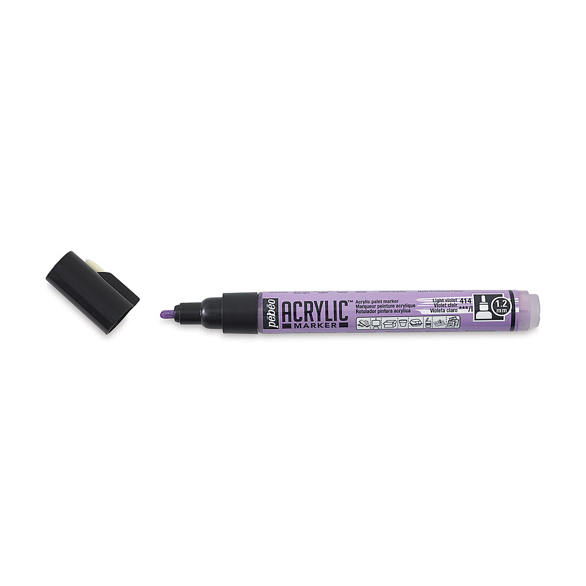 Pebeo Acrylic Marker - Light Violet, 1.2 mm, Bullet Nib