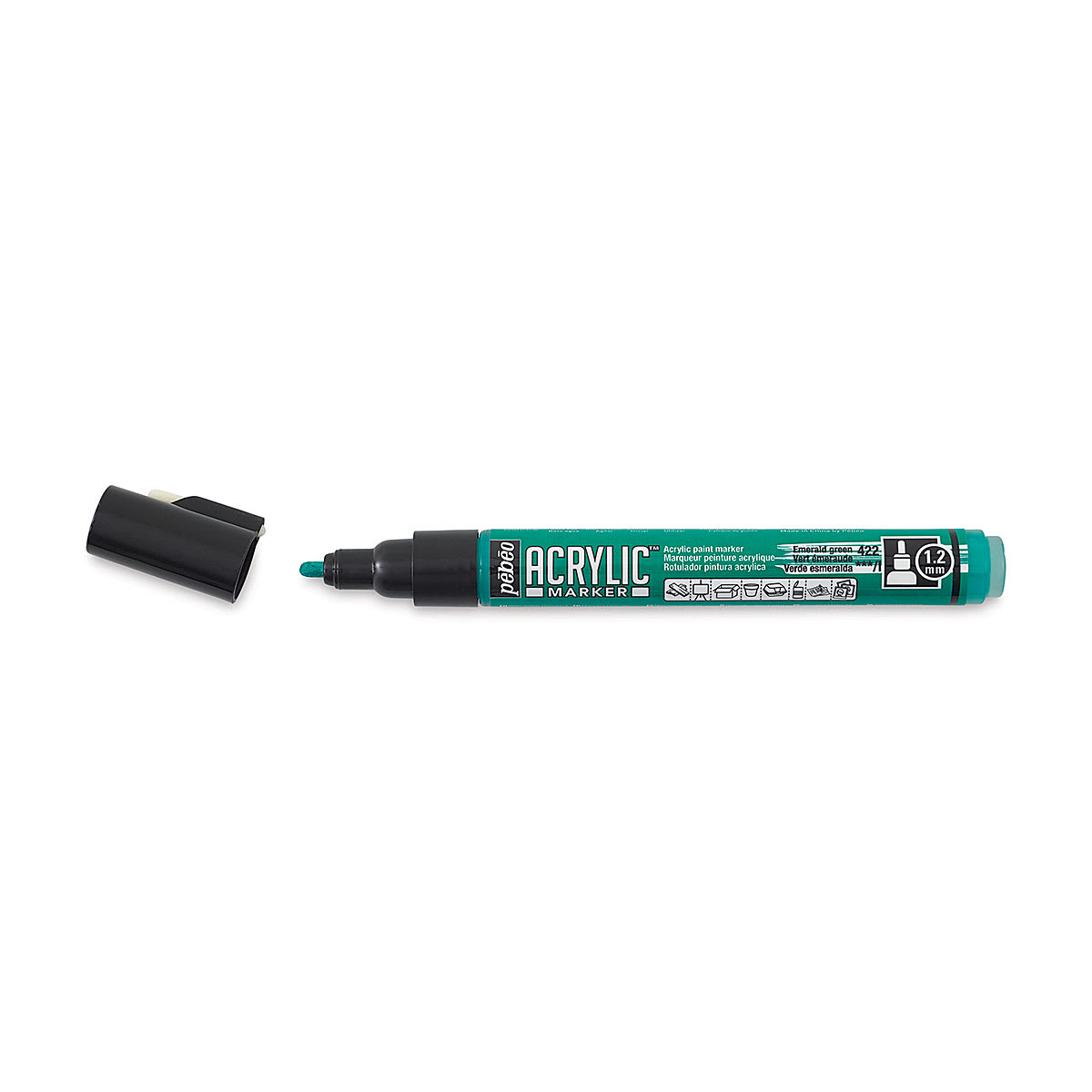 Pebeo Acrylic Marker - Emerald Green, 1.2 mm, Bullet Nib