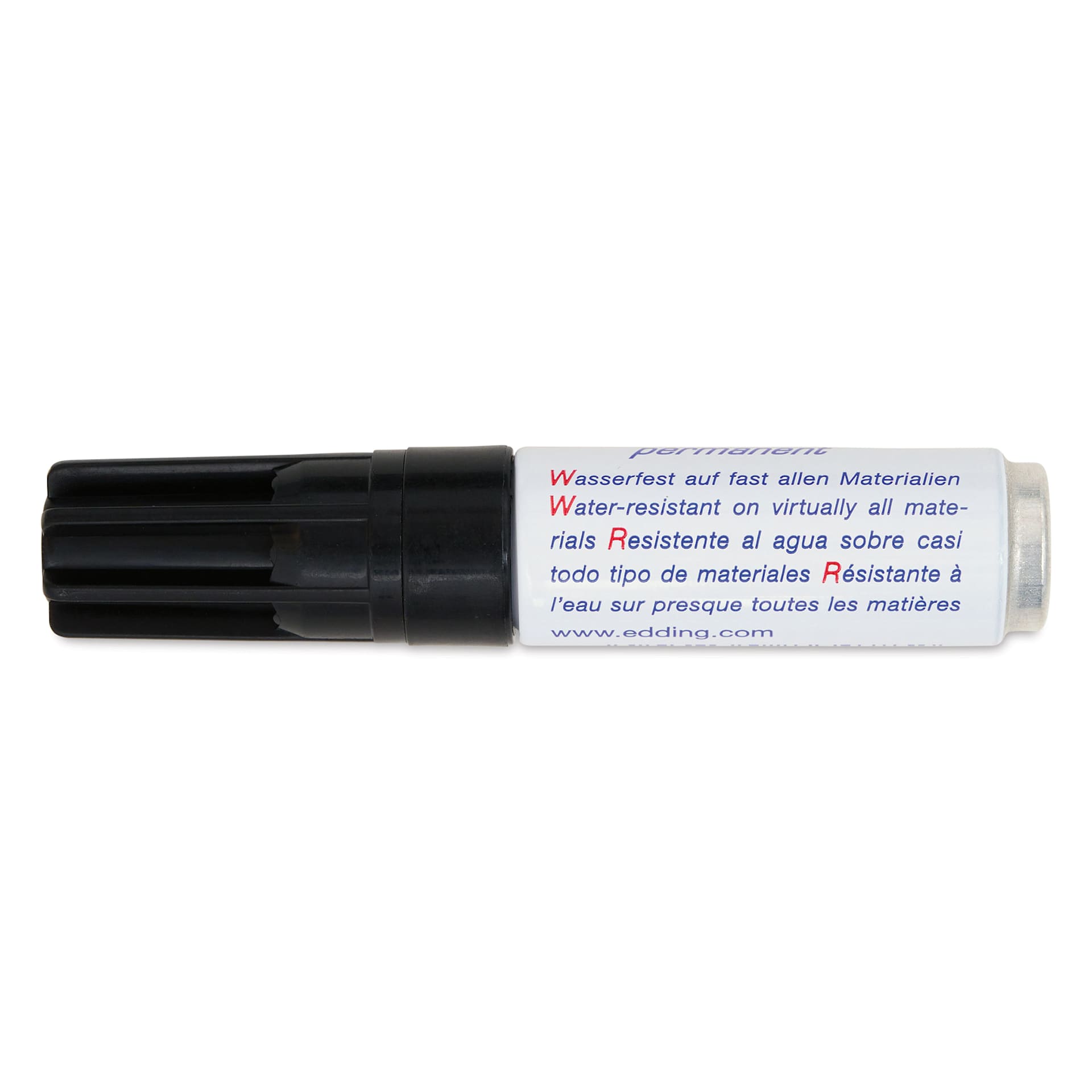 Edding Mini Permanent Marker - Black, Bullet Nib, back of single marker