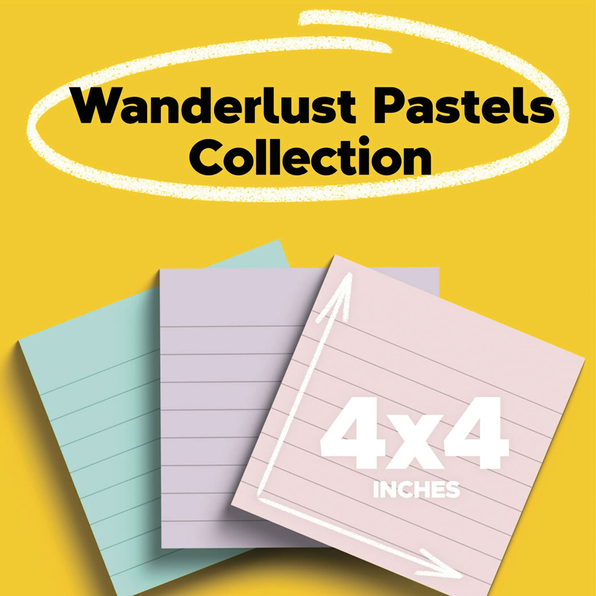 Wanderlust Pastels Collection, 4" x 4"