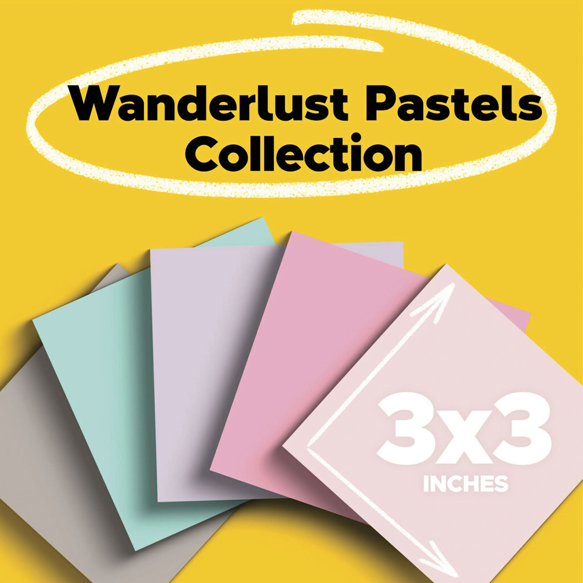 Wanderlust Pastel Collection, 3" x 3"