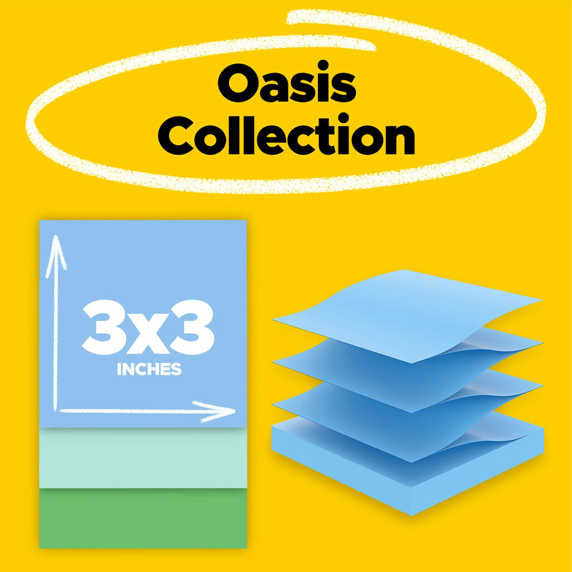 Oasis Collection, 3" x 3"