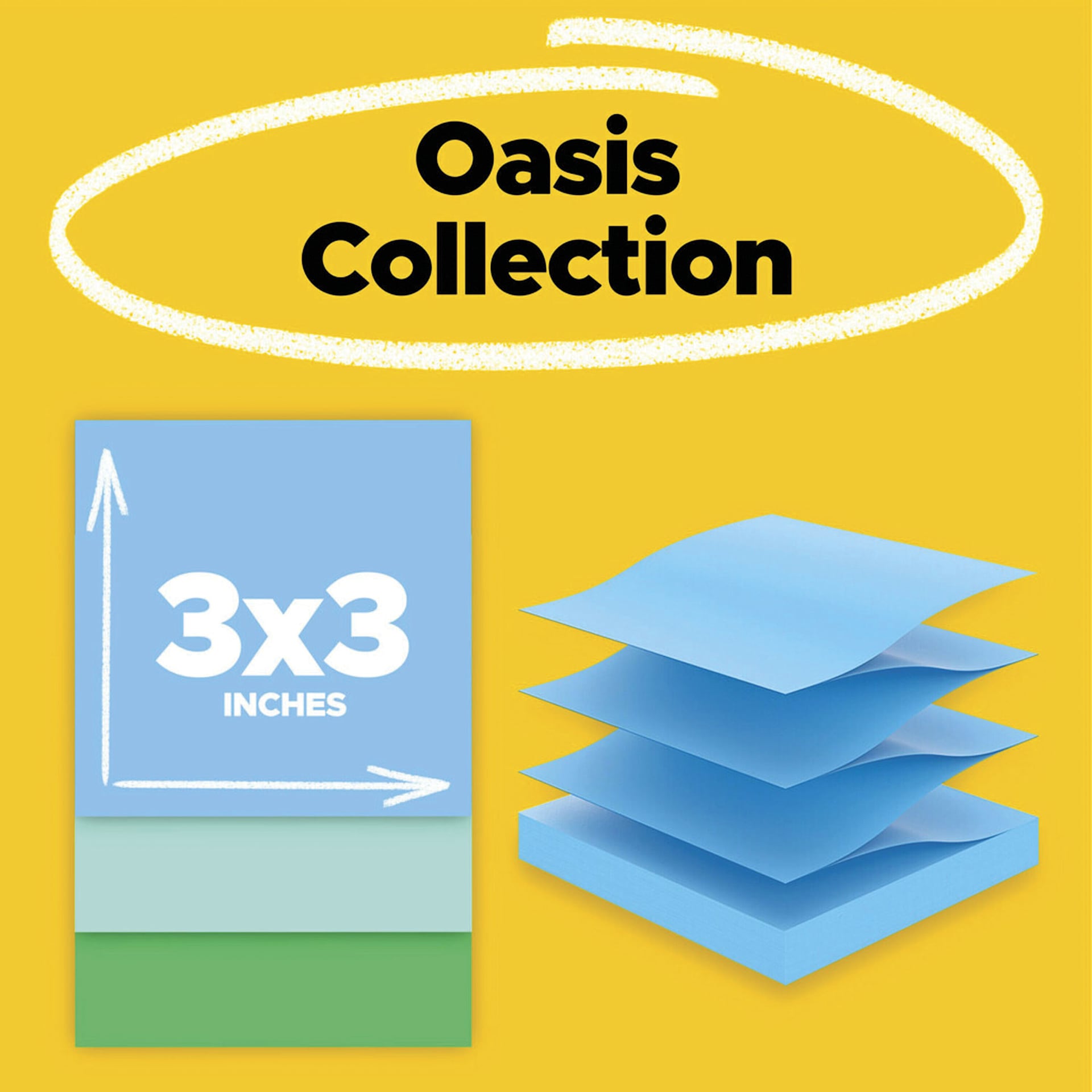 Oasis Collection, 3" x 3"
