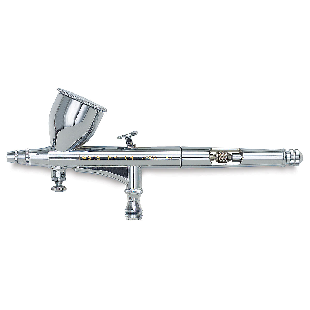 Iwata Hi-Line Airbrush - Side View of HP-CH 1/3 Oz, 0.3mm Nozzle 