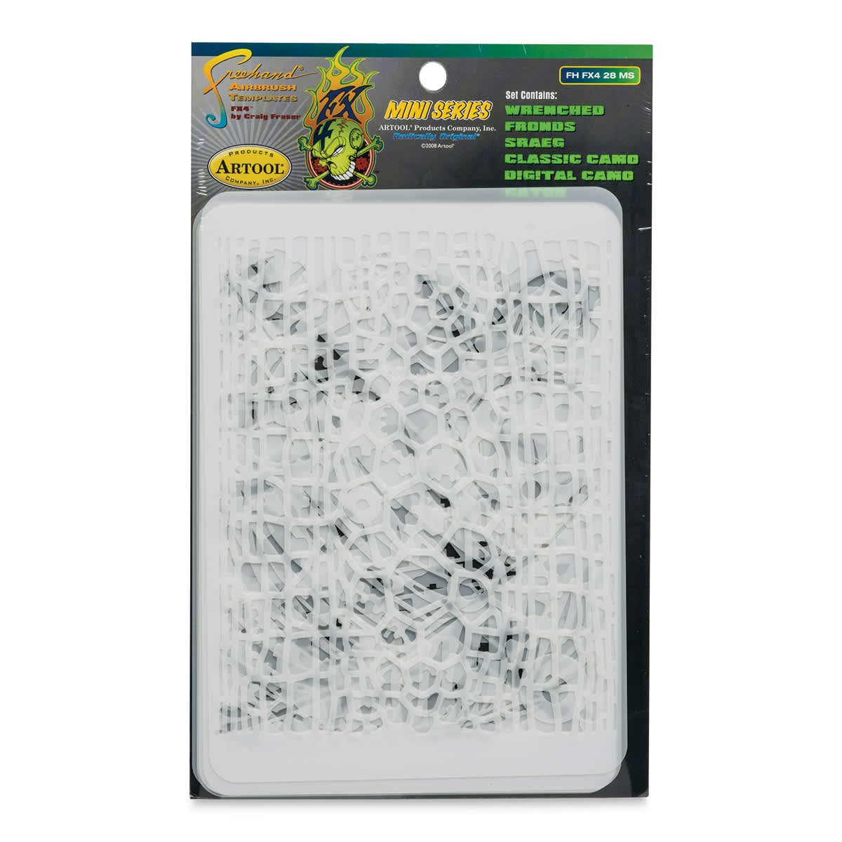 Iwata Artool Freehand Template - Set of 6, Kustom FX 4 Mini - front of packaging