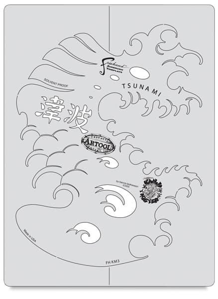 Kanji Master Tsunami Wave Template