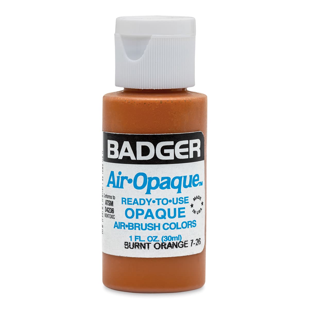 Badger Air-Opaque Airbrush Color - 1 oz, Burnt Orange - front
