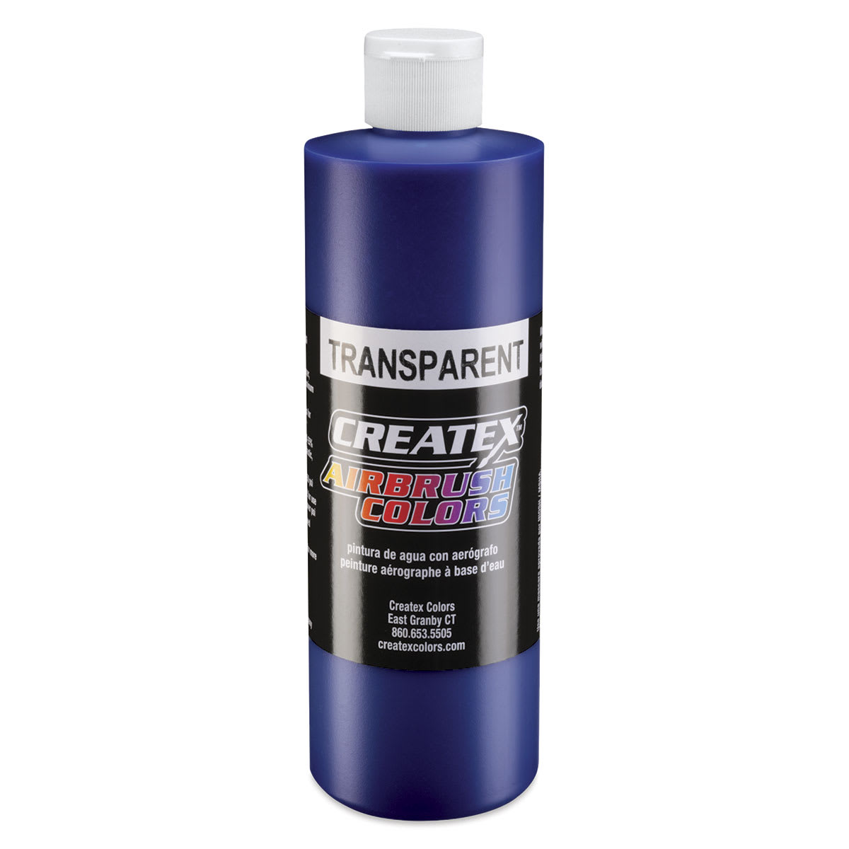 Createx Airbrush Color - 16 oz, Transparent Brite Blue