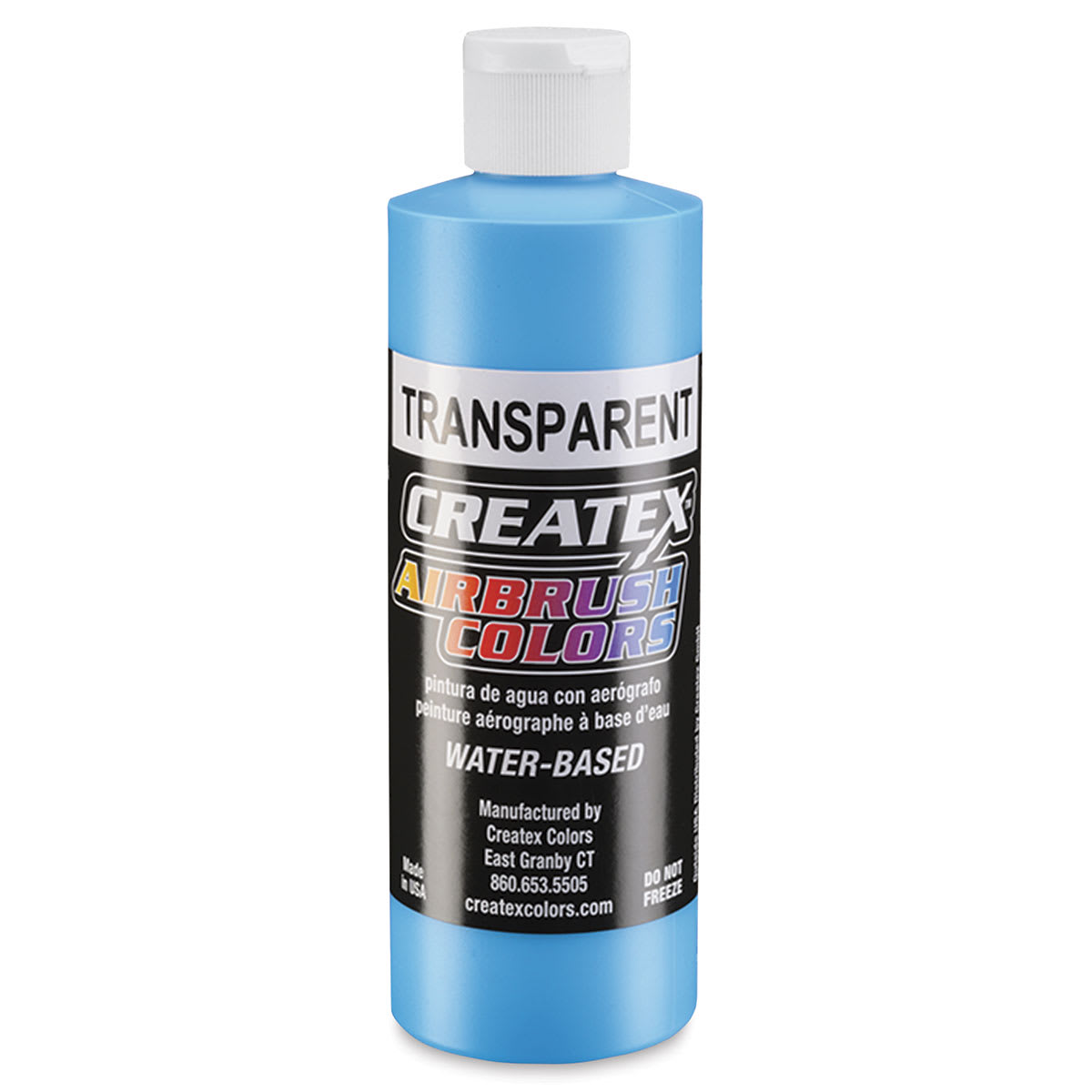 Createx Airbrush Color - 8 oz, Transparent Caribbean Blue