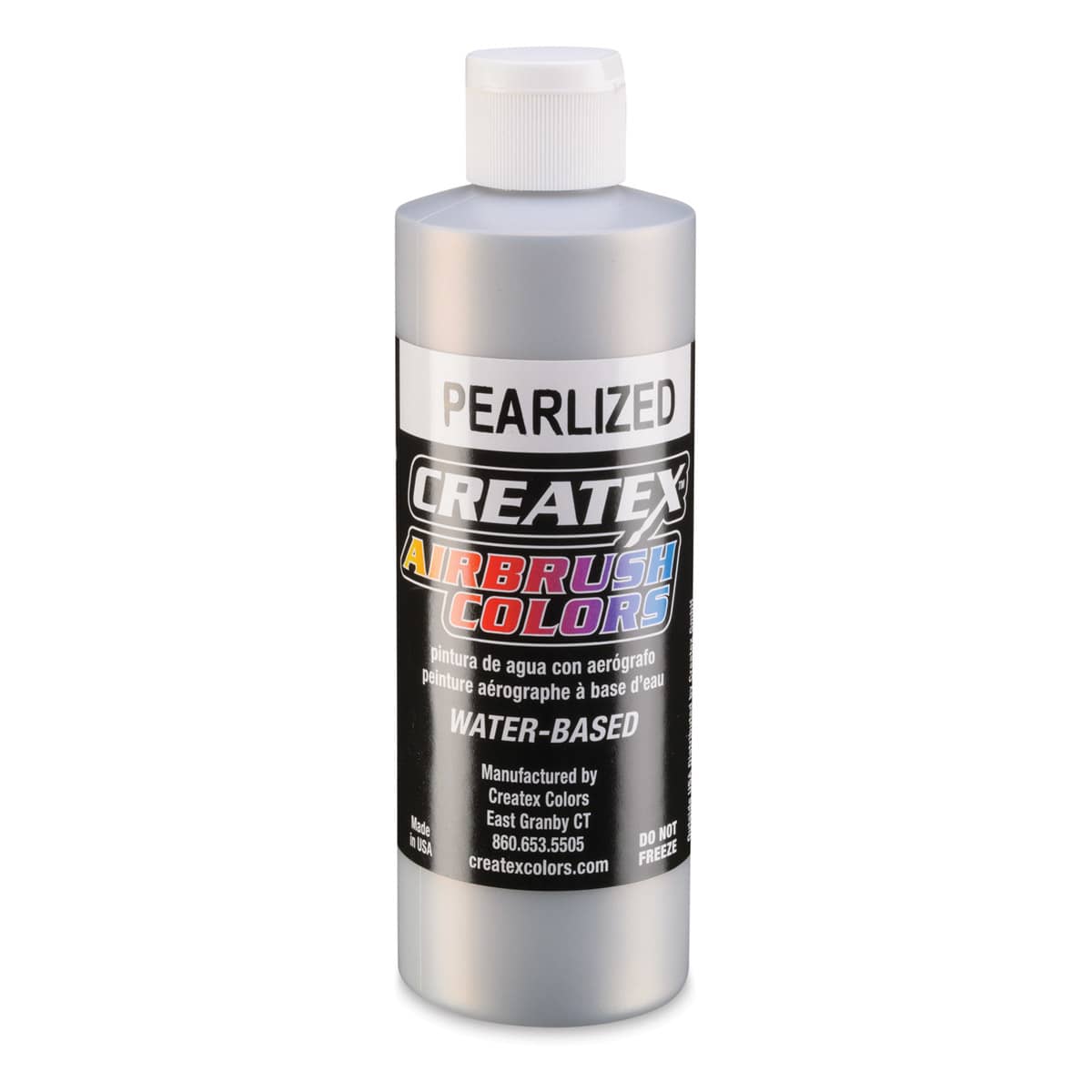 Createx Airbrush Color - 8 oz, Pearl Silver