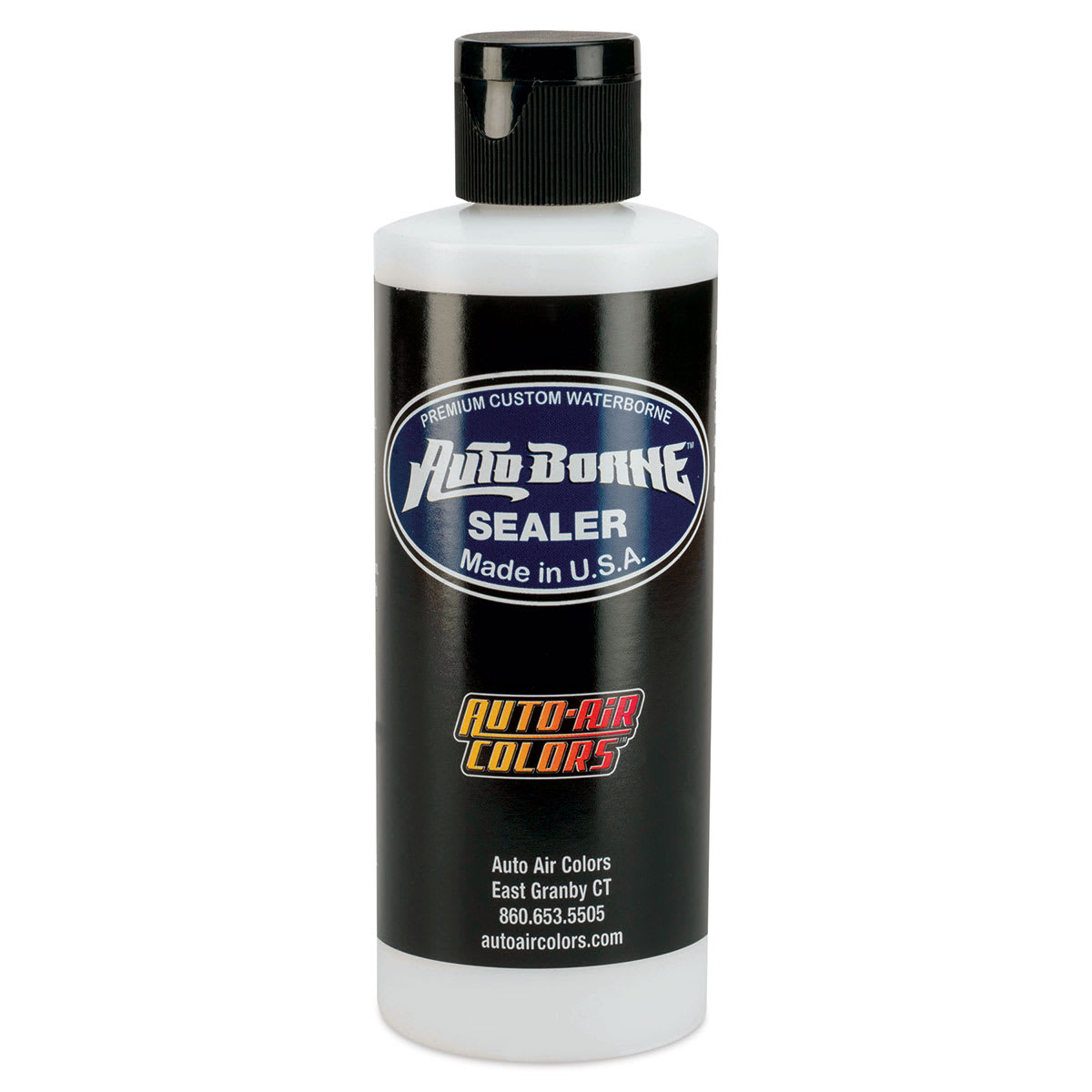 Createx Colors AutoBorne Sealers - Front of 4 oz. bottle of Transparent Sealer