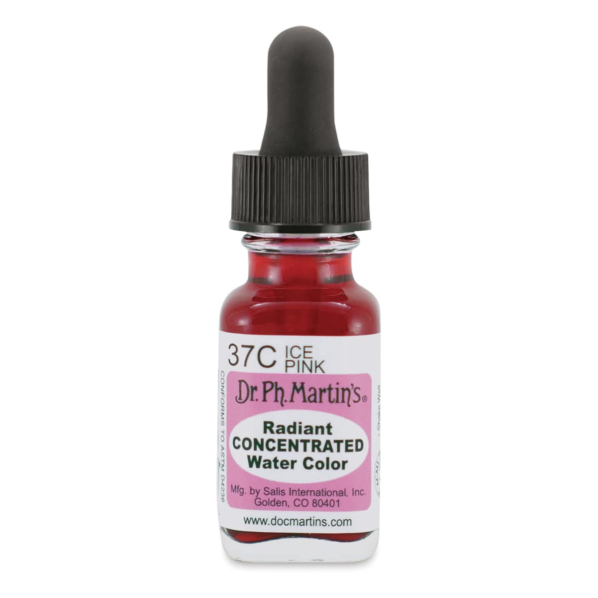 Dr. Ph. Martin's Radiant Concentrated Individual Watercolor - 1/2 oz, Cherry Red