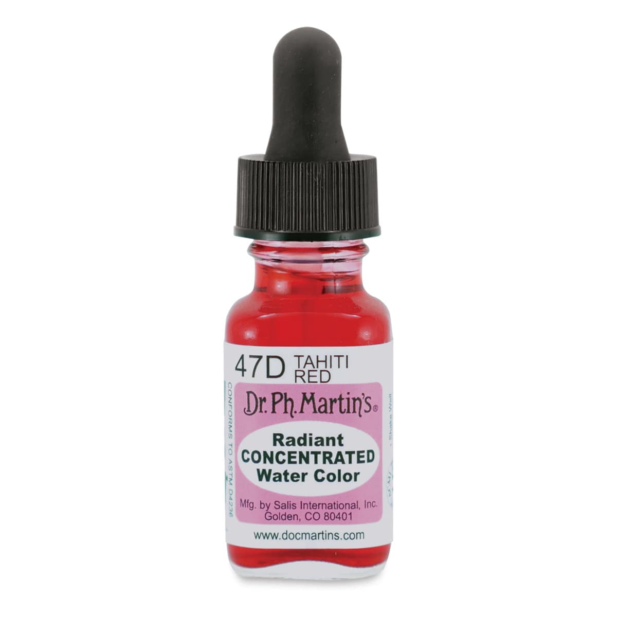 Dr. Ph. Martin's Radiant Concentrated Individual Watercolor - 1/2 oz, Tahiti Red