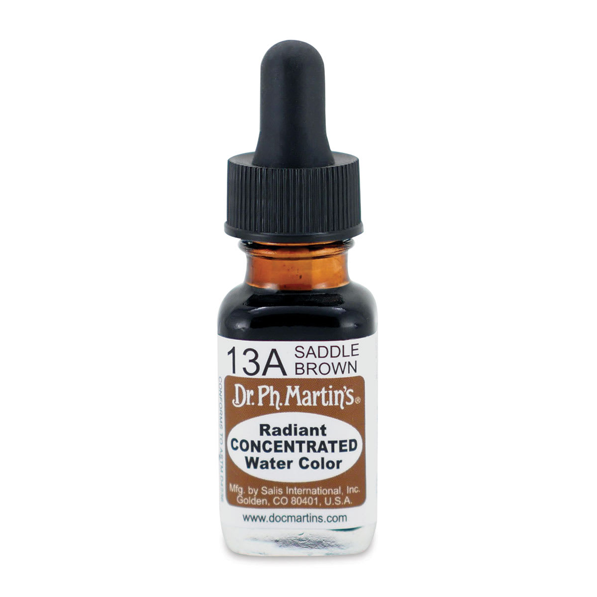 Dr. Ph. Martin's Radiant Concentrated Individual Watercolor - 1/2 oz, Saddle Brown
