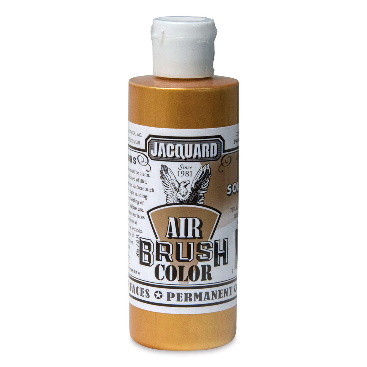Jacquard Airbrush Paint - 4 oz, Metallic Solar Gold