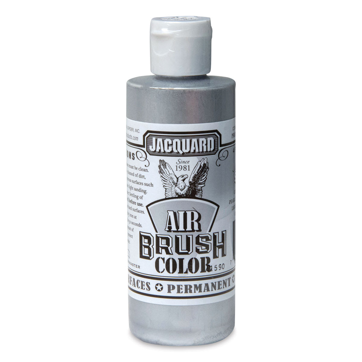 Jacquard Airbrush Paint - 4 oz, Metallic Silver