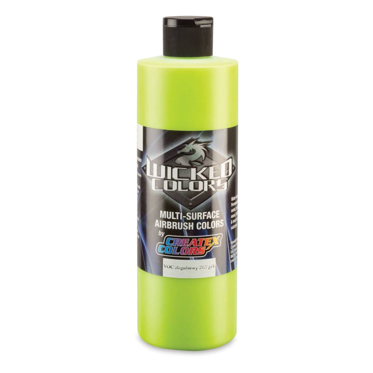 Createx Wicked Colors Airbrush Color - Opaque Limelight Green, 16 oz, Bottle