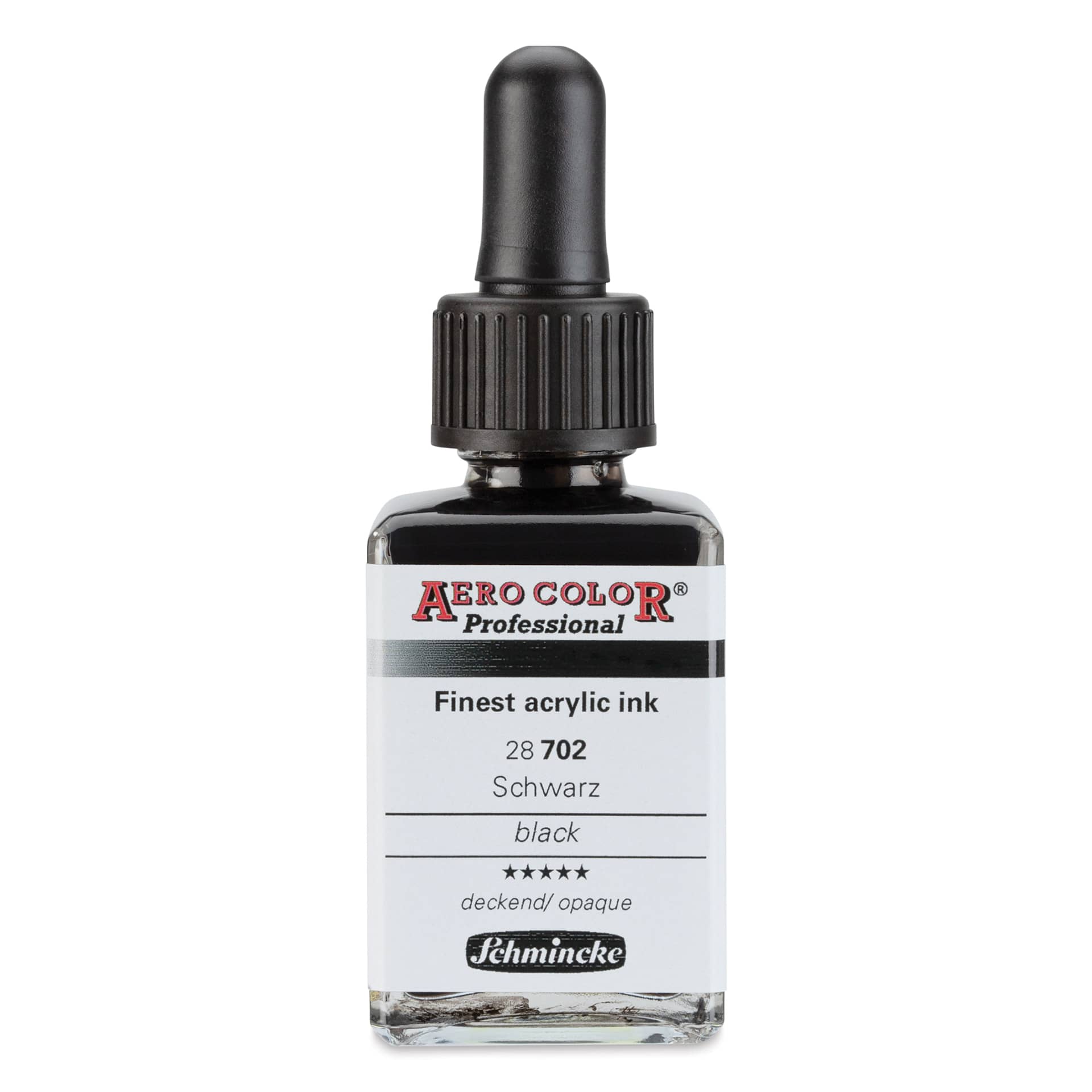 Schmincke Aero Color Professional Airbrush Color - 28 ml, Black