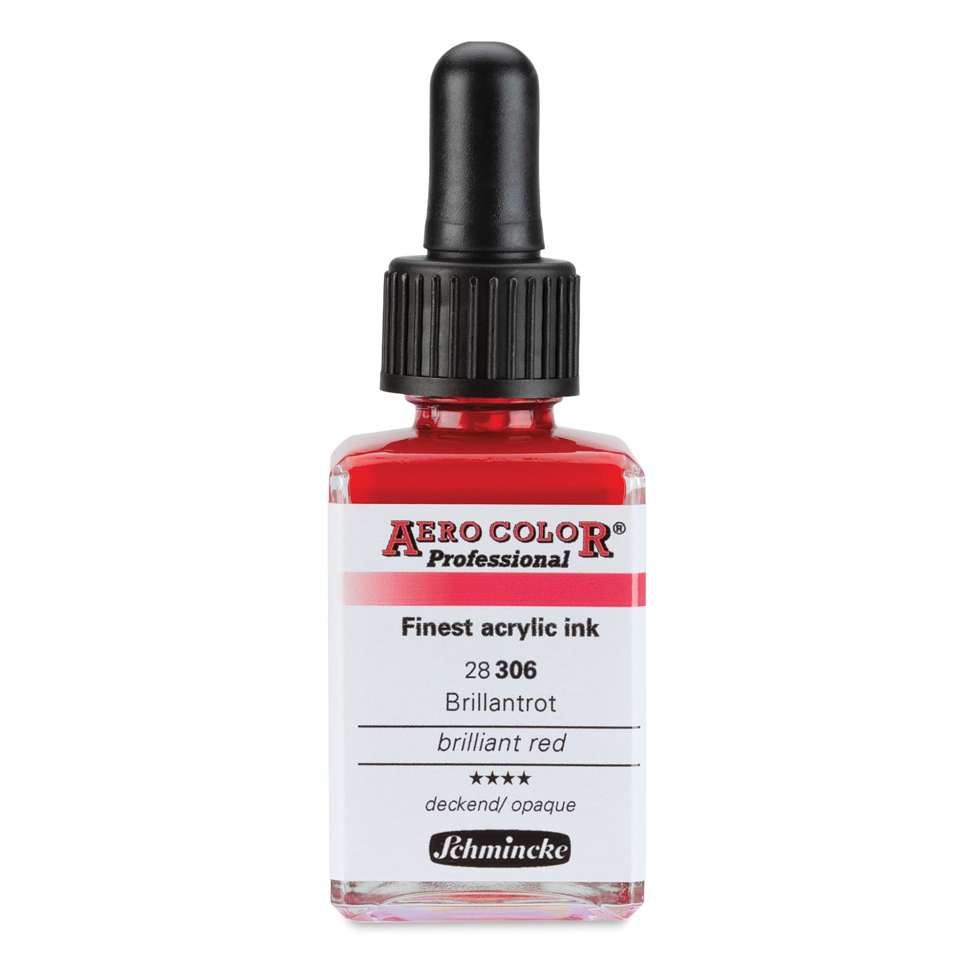 Schmincke Aero Color Professional Airbrush Color - 28 ml, Brilliant Red