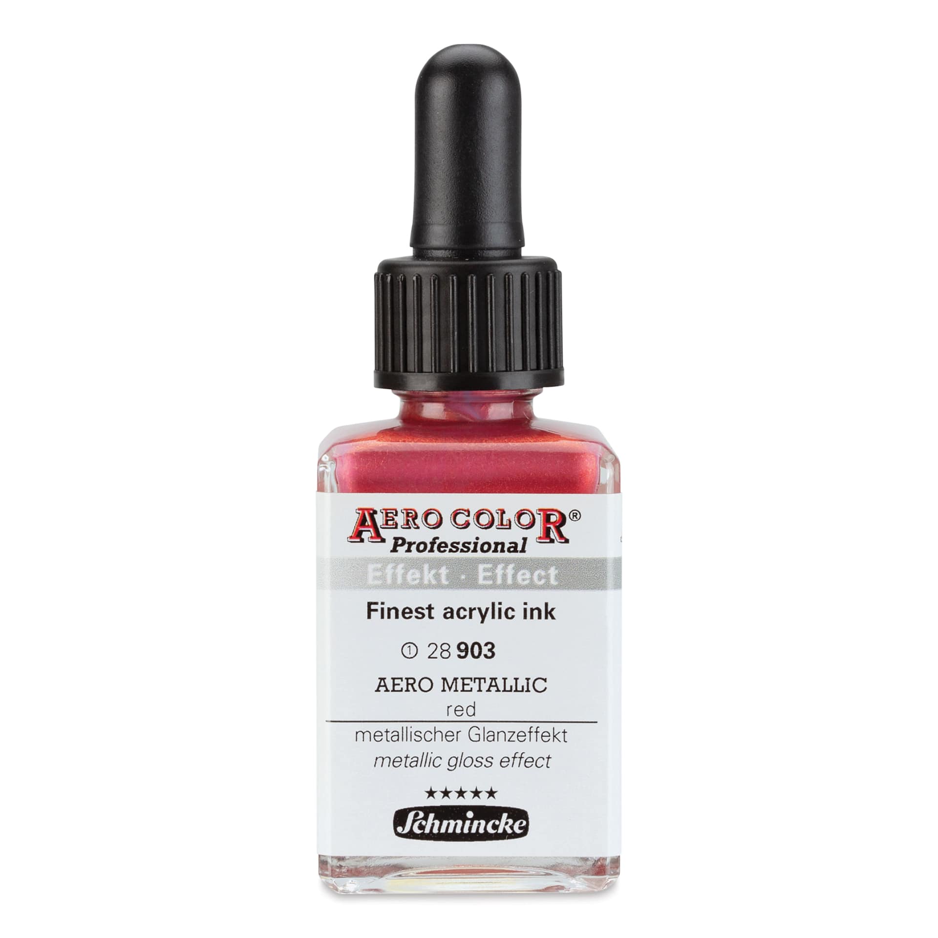 Schmincke Aero Color Professional Airbrush Color - 28 ml, Aero Metallic Red