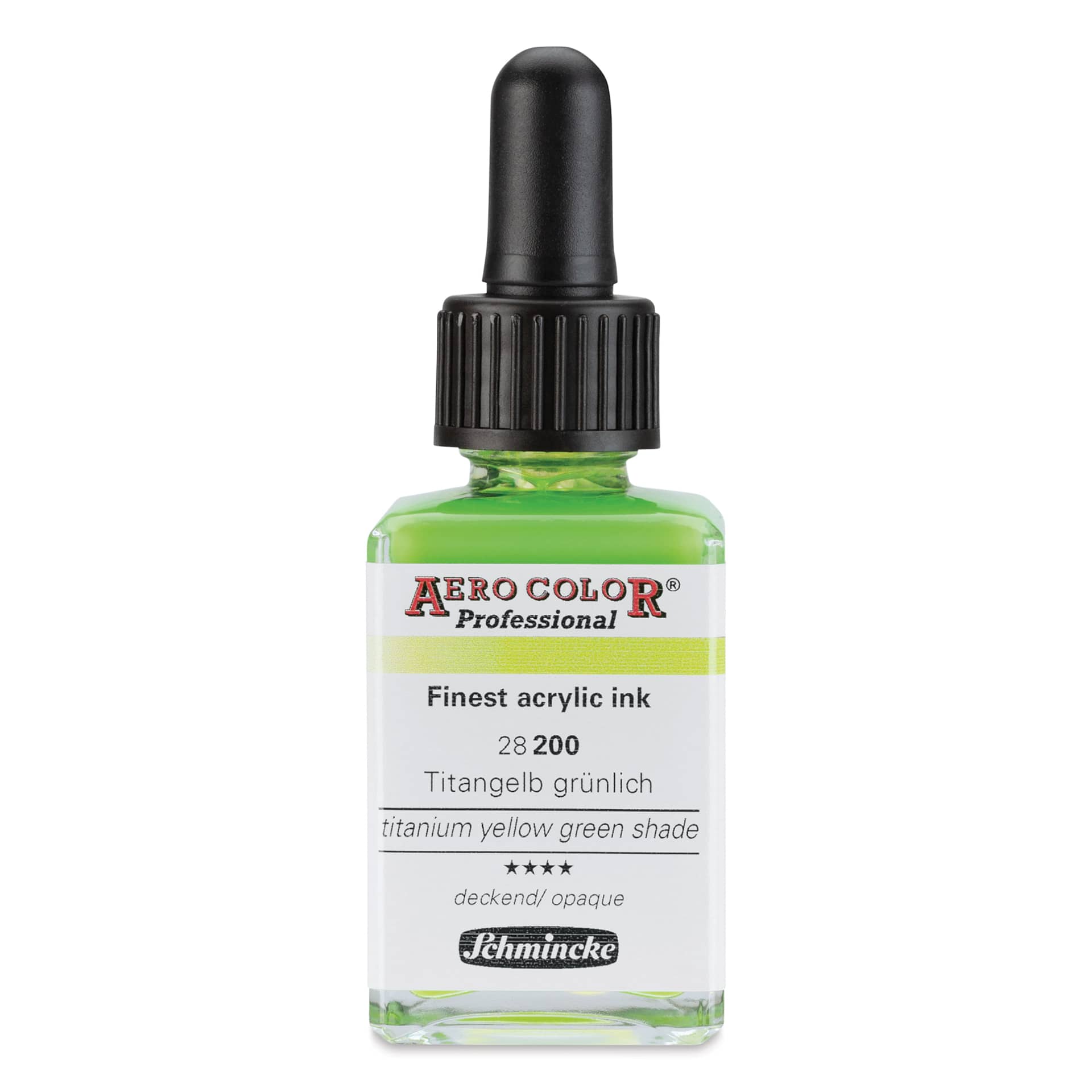 Schmincke Aero Color Professional Airbrush Color - 28 ml, Titanium Yellow Green Shade