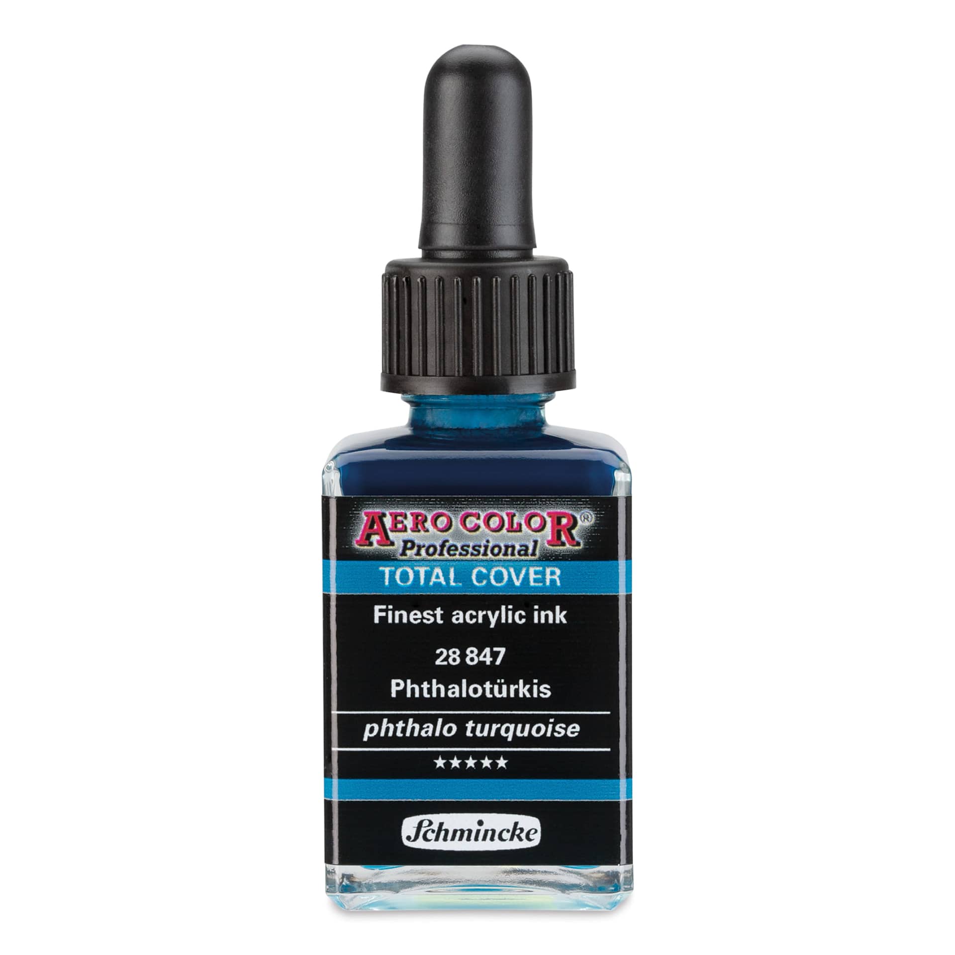 Schmincke Aero Color Professional Airbrush Color - 28 ml, Phthalo Turquoise