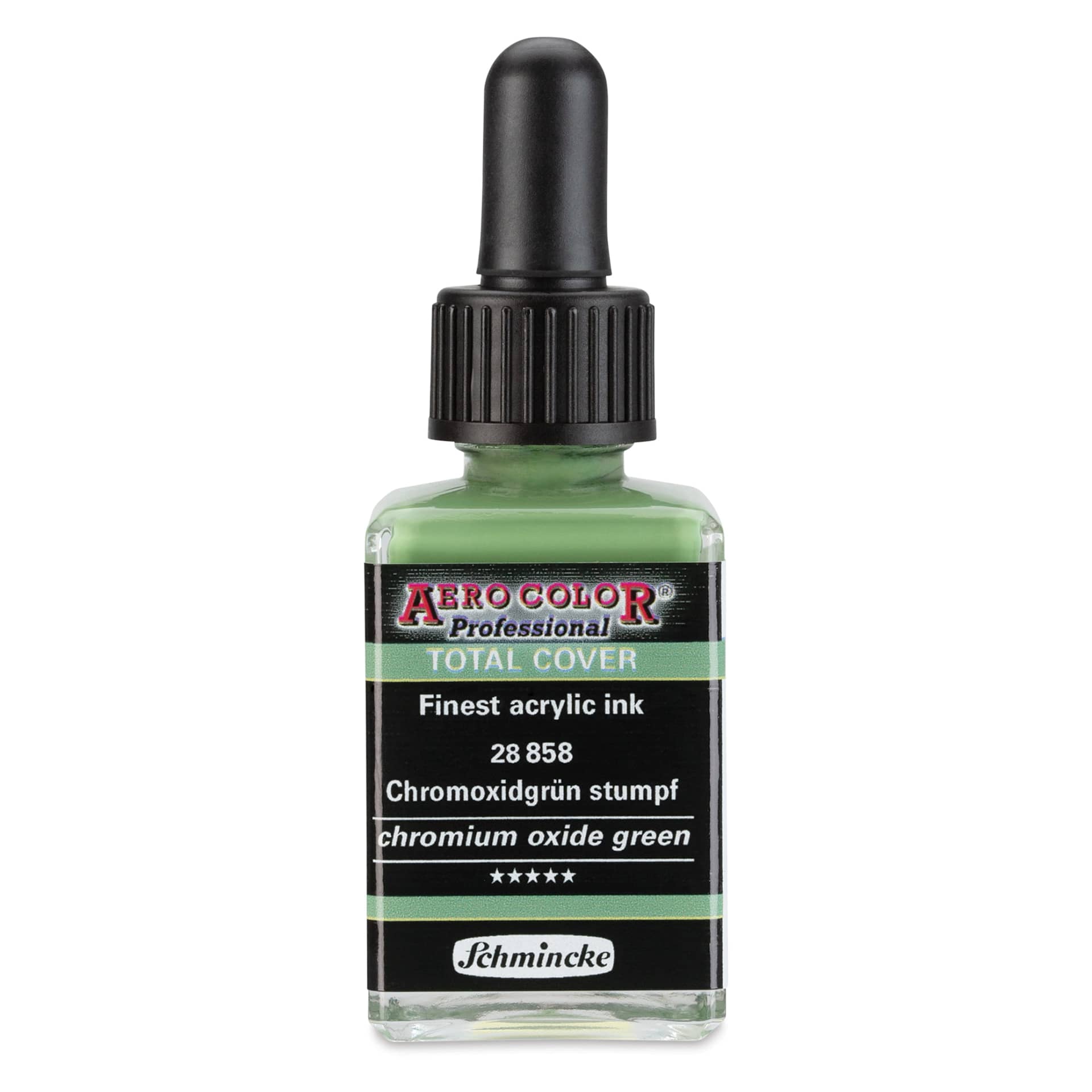 Schmincke Aero Color Professional Airbrush Color - 28 ml, Chromium Oxide Green