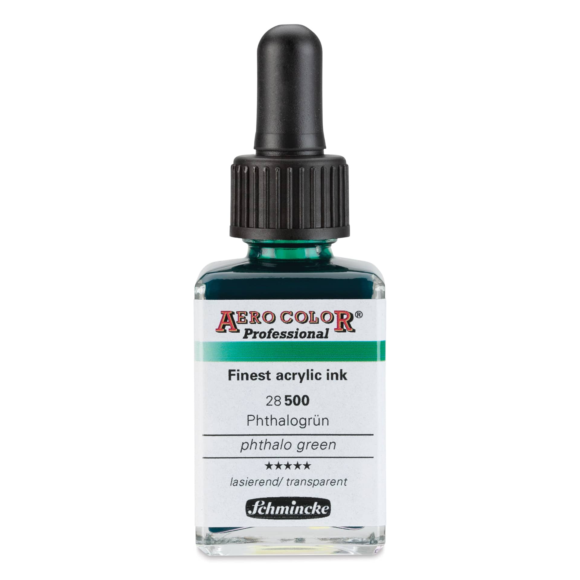 Schmincke Aero Color Professional Airbrush Color - 28 ml, Phthalo Green