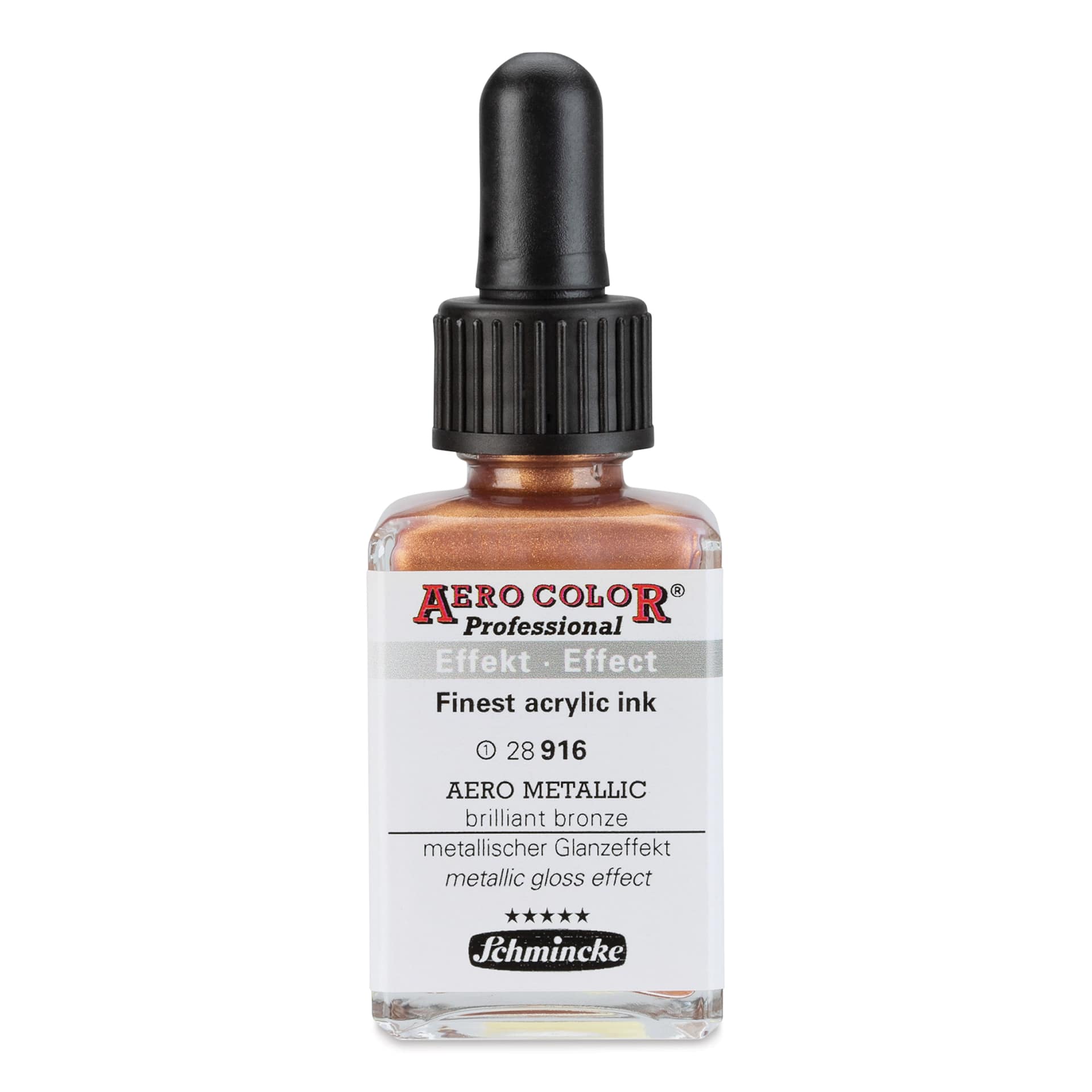 Schmincke Aero Color Professional Airbrush Color - 28 ml, Metallic Brilliant Bronze