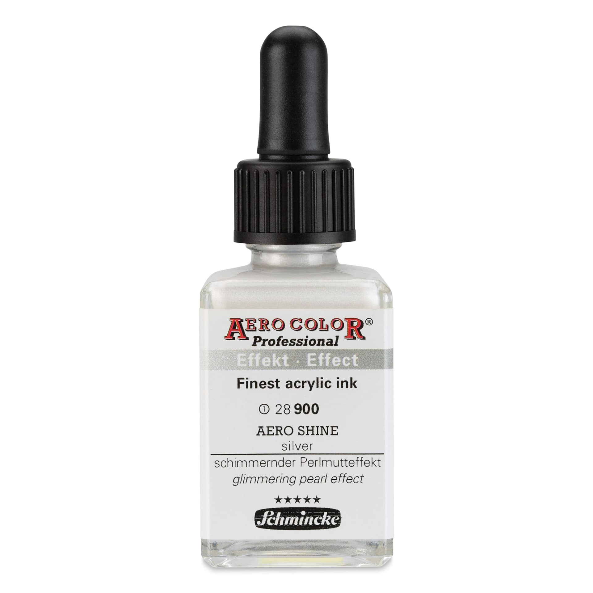 Schmincke Aero Color Professional Airbrush Color - 28 ml, Aero Shine Silver