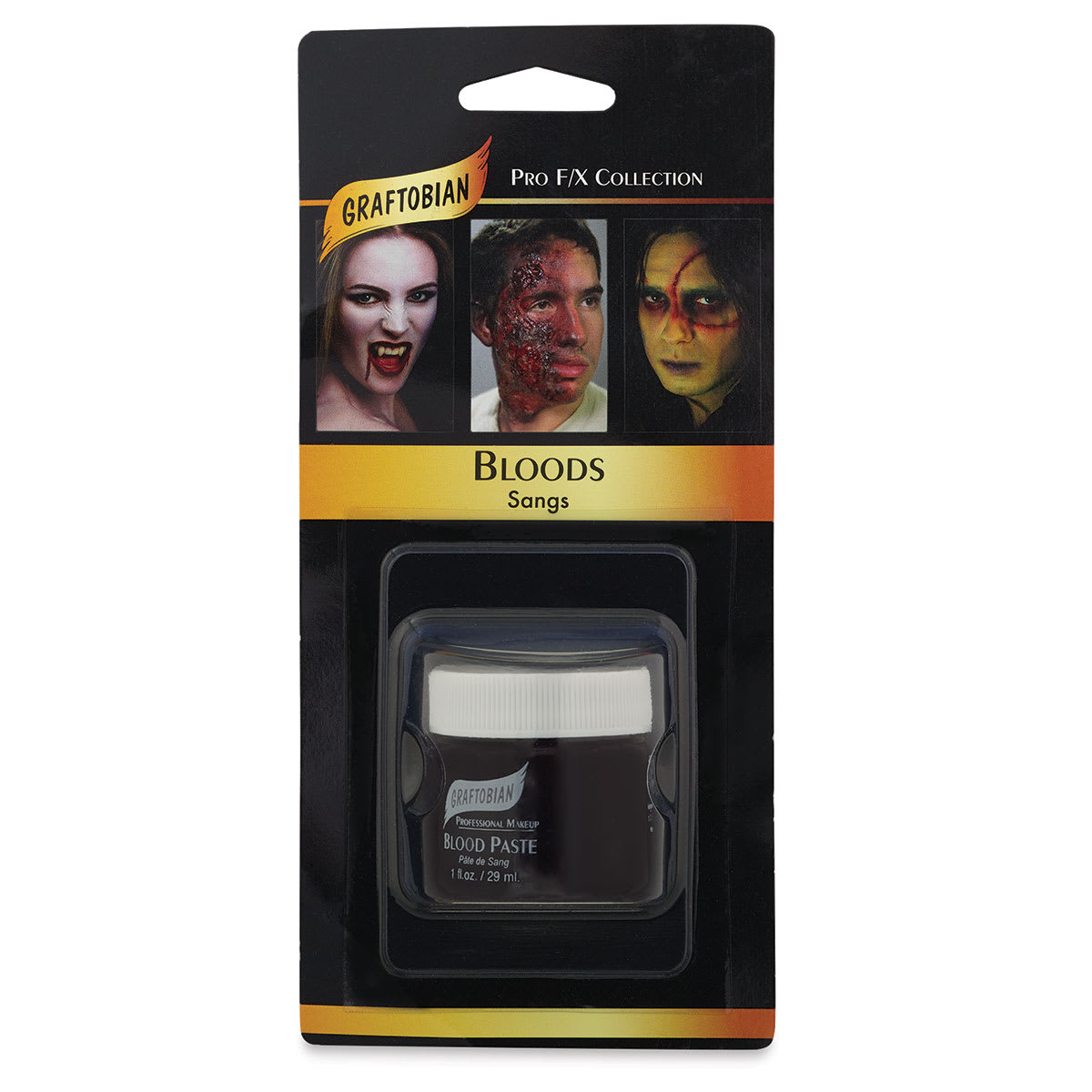 Graftobian Blood Paste - Front of blister package
