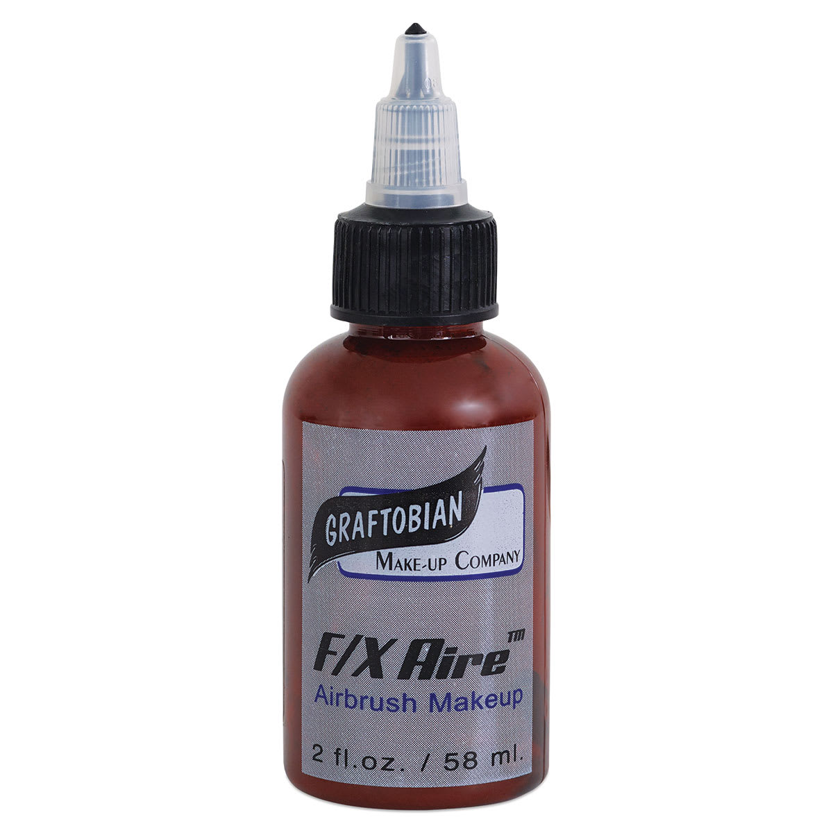 Graftobian F/X Aire Airbrush Face and Body Makeup - Front of 2 oz bottle of Blood Blister