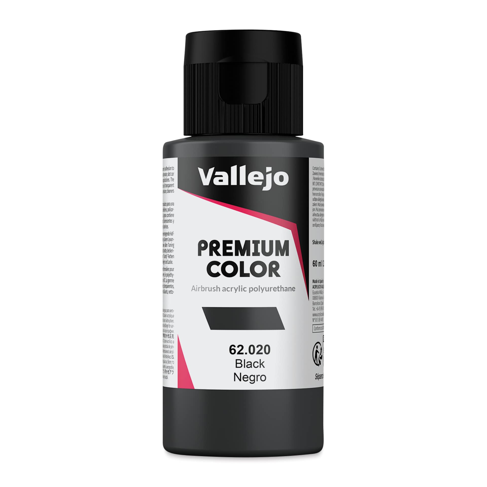 Vallejo Premium Airbrush Colors - 60 ml, Black
