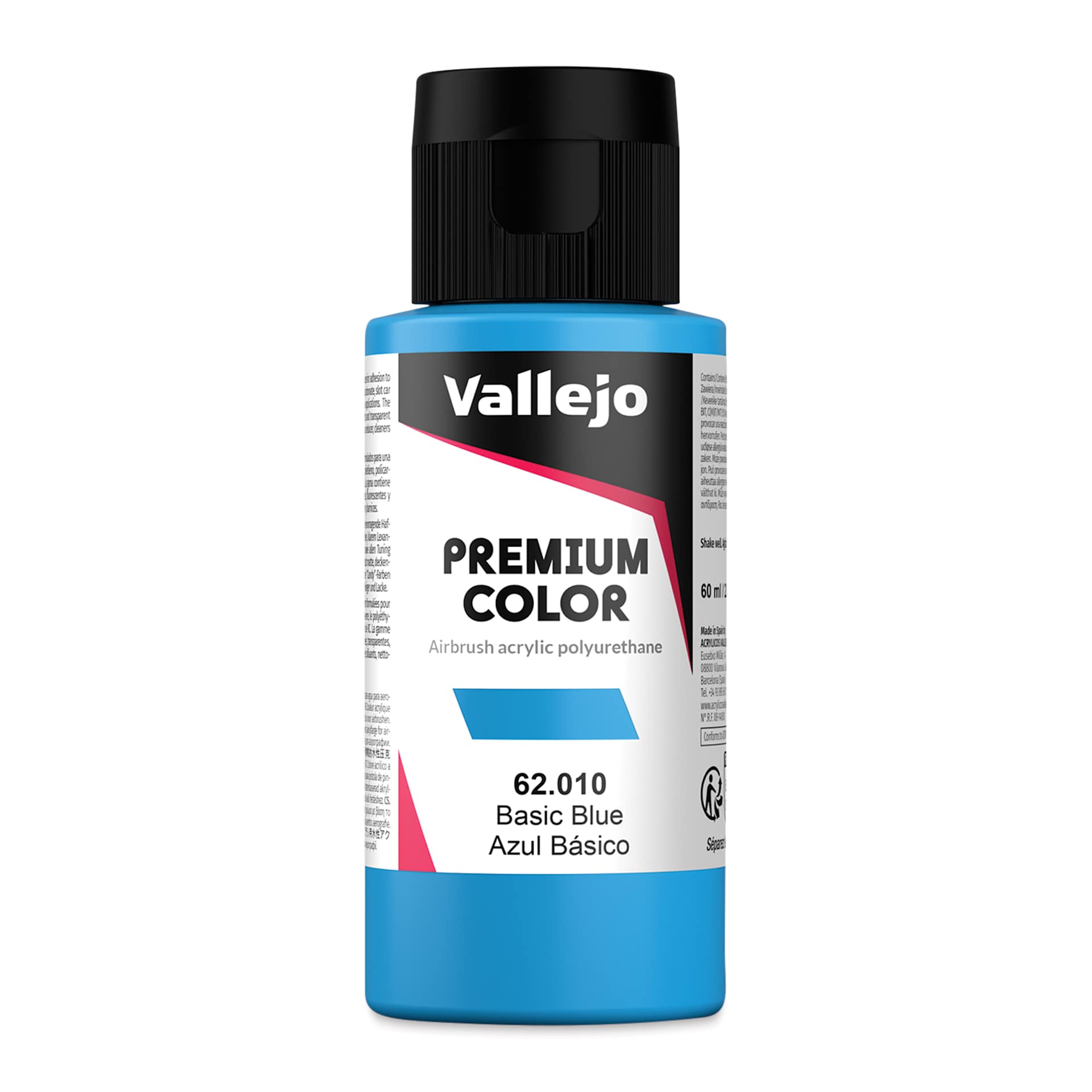 Vallejo Premium Airbrush Colors - 60 ml, Basic Blue